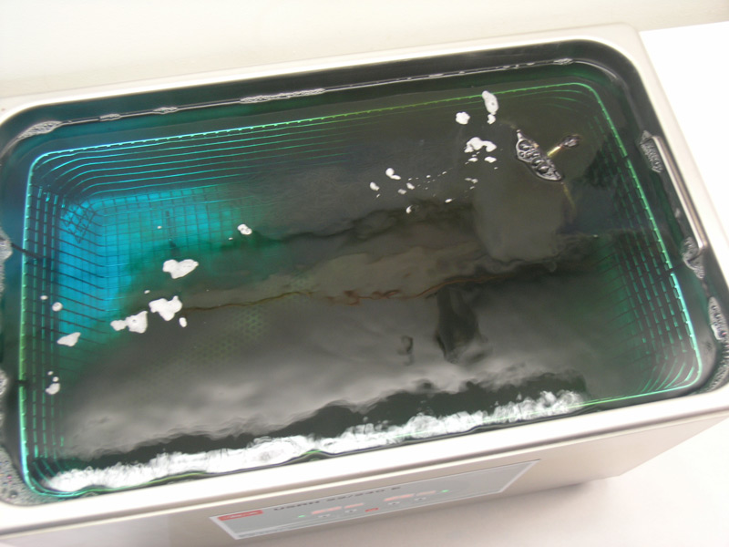 Filter under ultralydssrensning